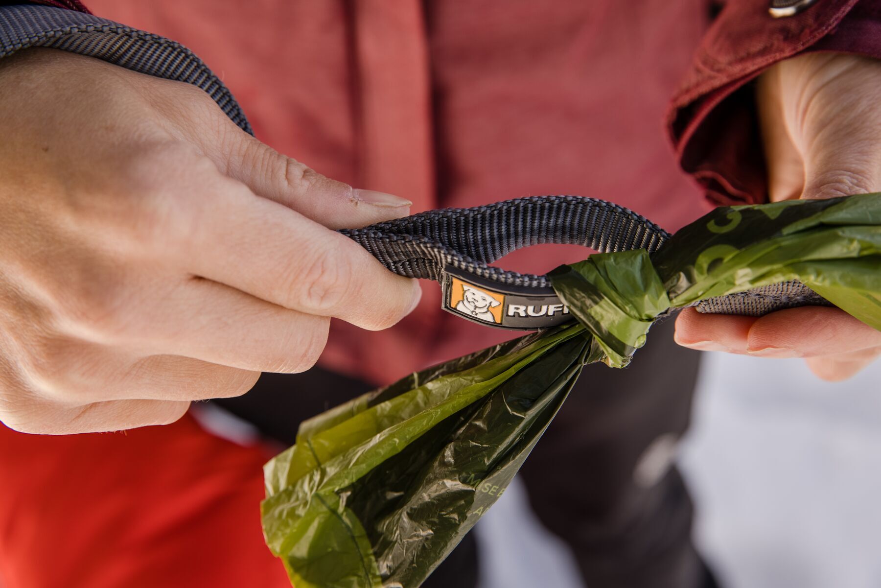 Ruffwear Hundeleinen Ruffwear Knot-a-Long™ Leine rot