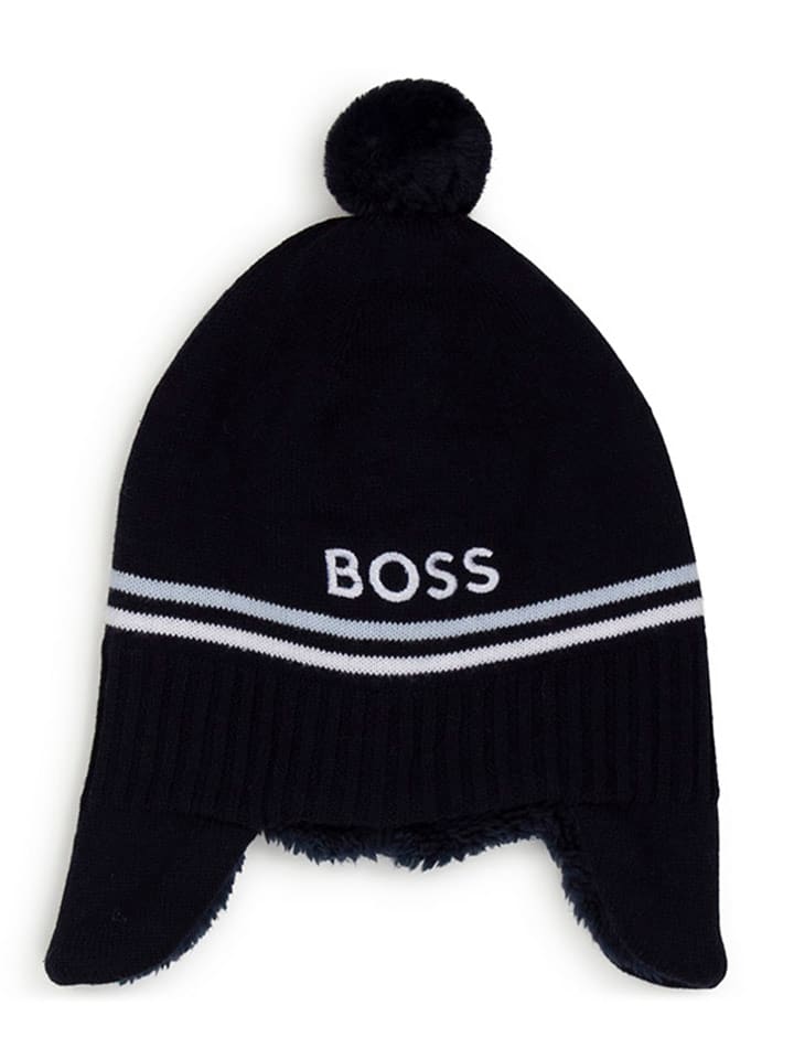 Hugo Boss Kids Mütze in Dunkelblau günstig kaufen