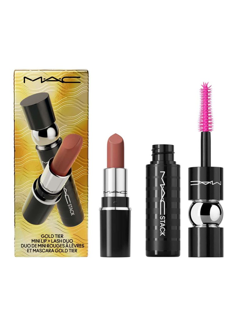 Set de machiaj M·A·C Gold Tier Mini Lip + Lash Duo - Ediție limitată