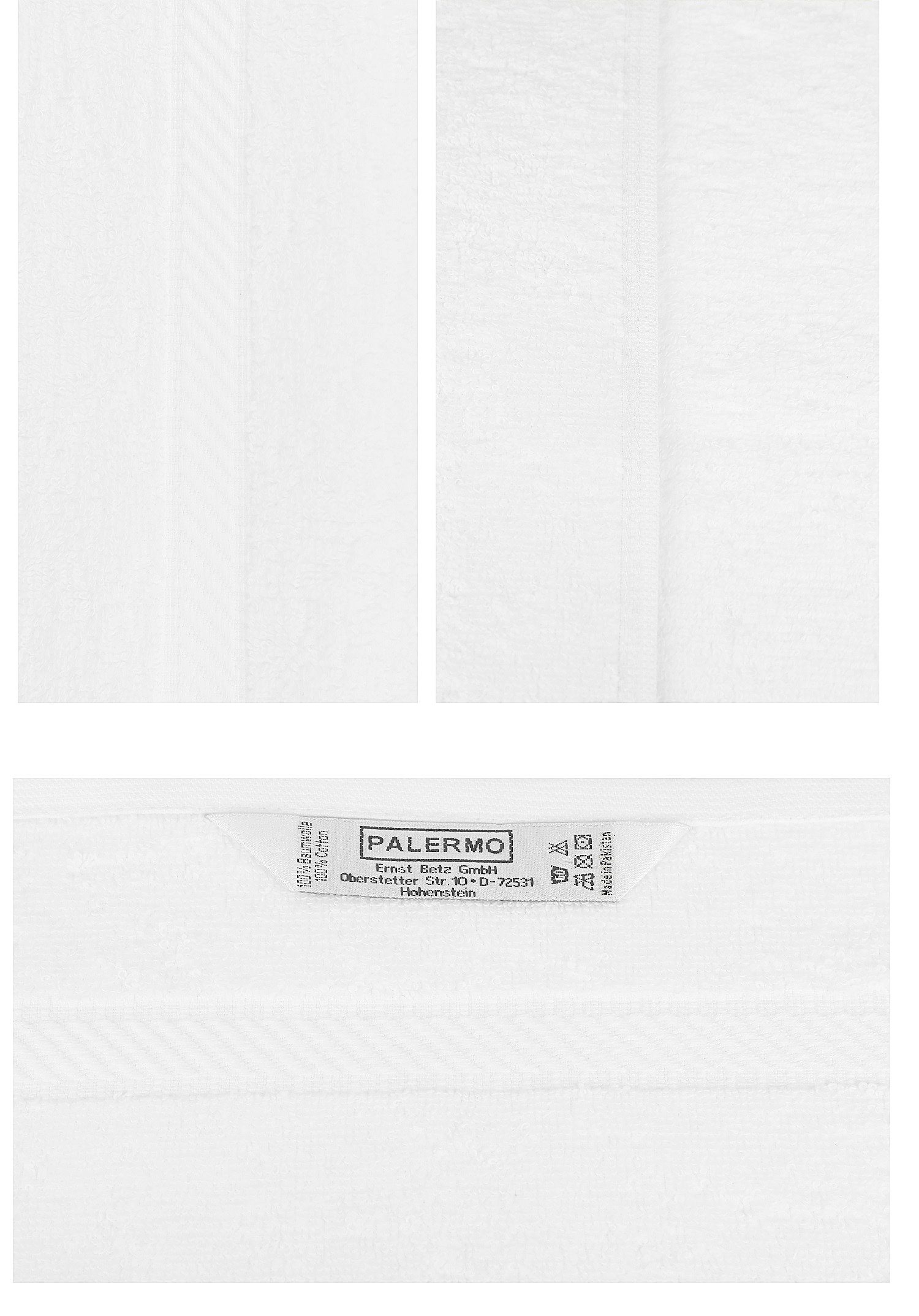Betz Badetücher 6 Stück Badetücher XXL 100 x 200 cm PALERMO Farbe Weiß, 100% Baumwolle (6-St)