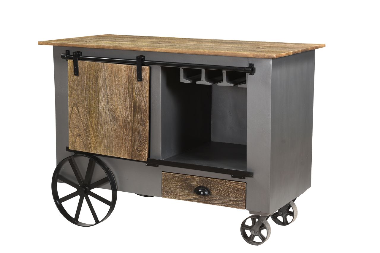 INTERIA Home&Living Barschrank mit Rollen RANCHI