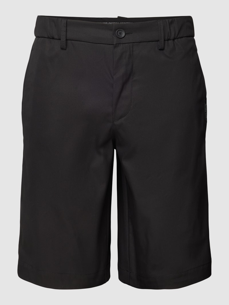 Bermudas mit elastischem Bund Modell 'Liem' in schwarz