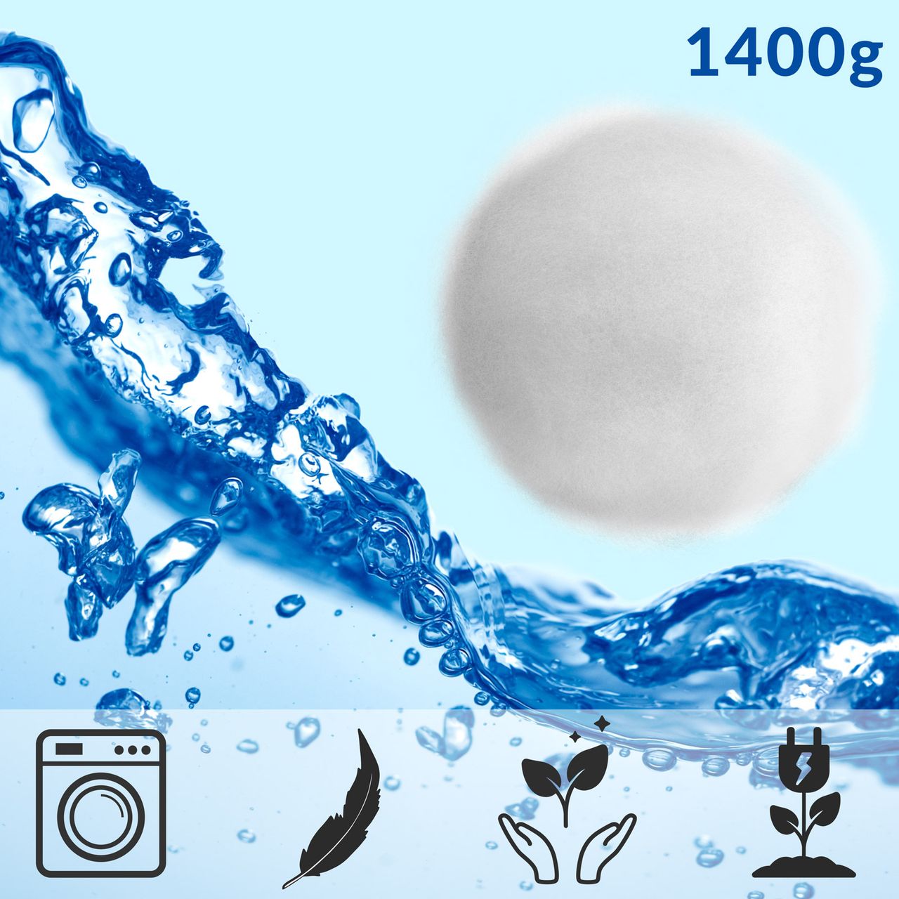 Casaria monzana® Filterbälle für Sandfilterpumpen 1,4kg