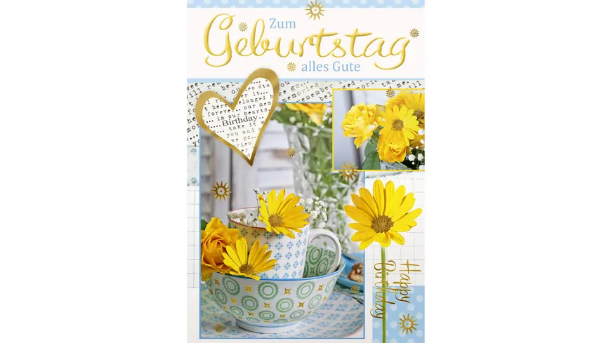 Glückwunschkarten mit Allgemeinmotiven im 5er Pack sortiert
