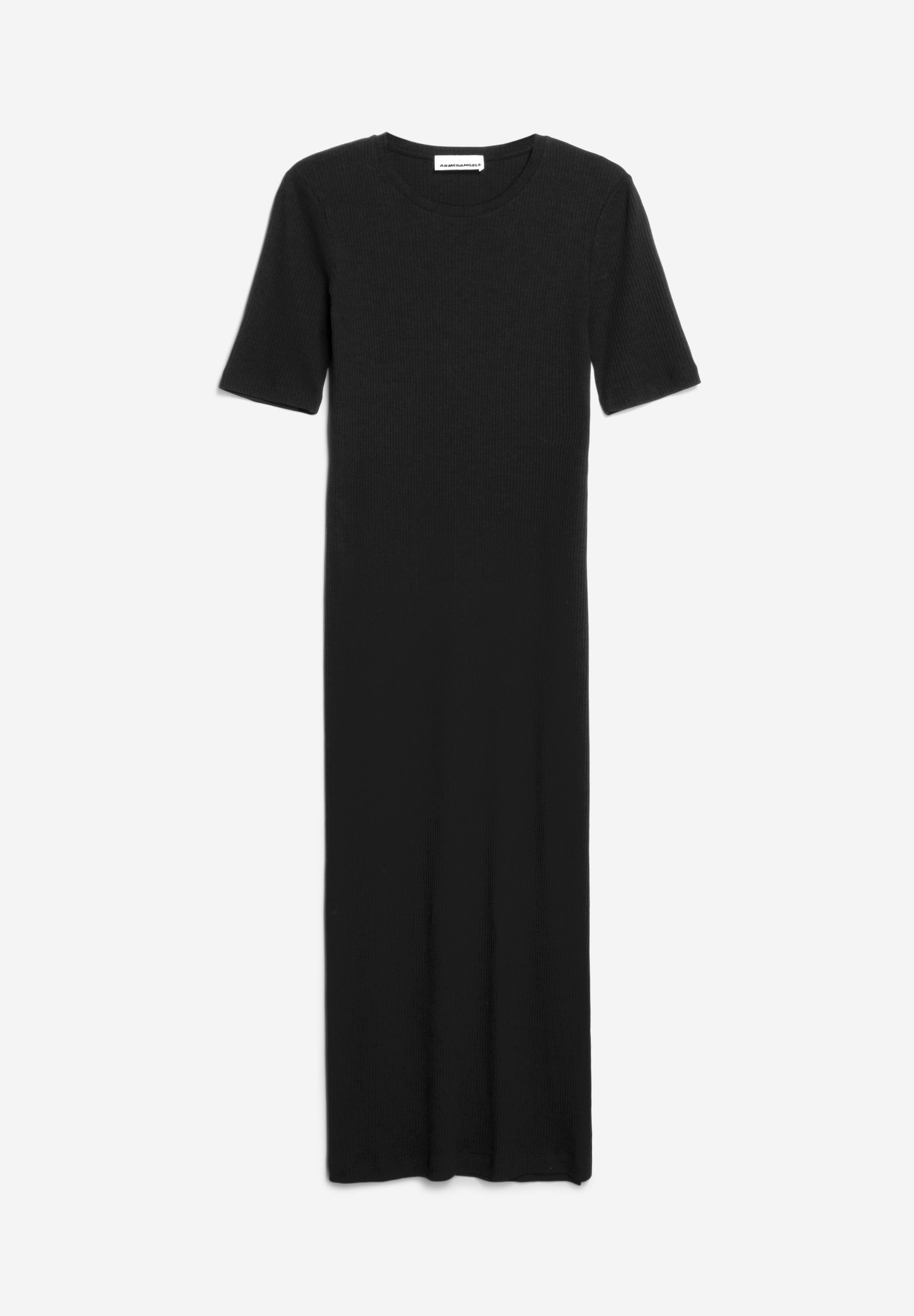 Ripp-Jerseykleid Slim Fit aus Bio-Baumwoll Mix