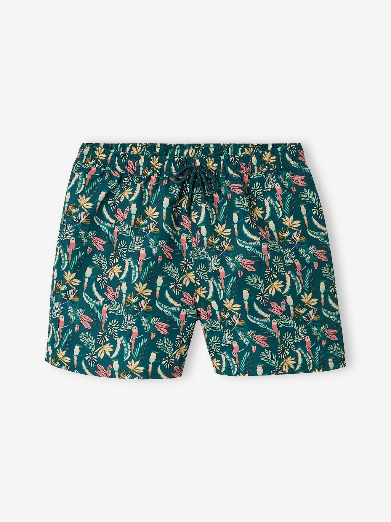 Maillot de bain homme capsule famille bain jungle vert
