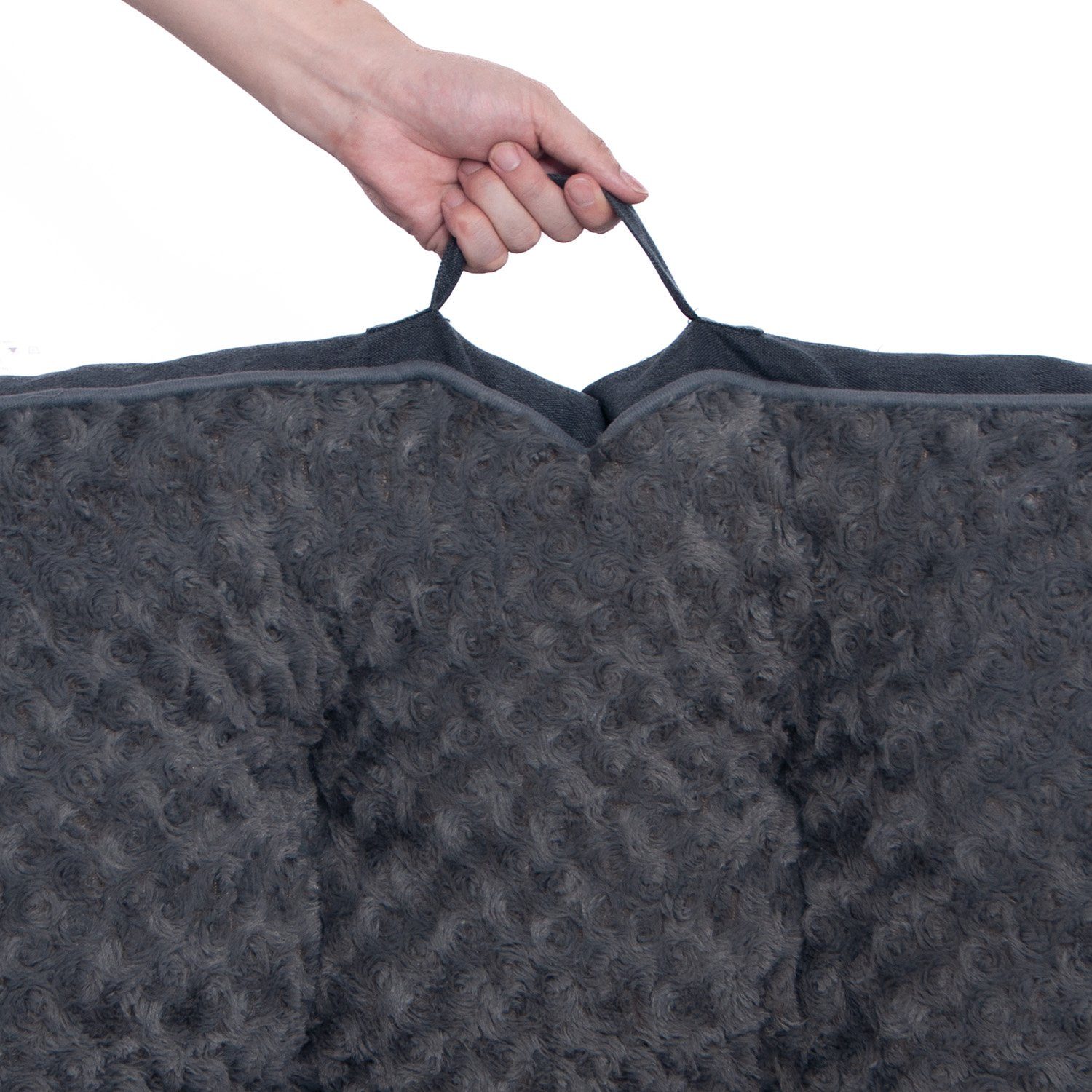Warenhammer Tierbett Premium Hundebett, Hundesofa, Hundekissen, Flauschiger Plüsch, Flauschiger Plüsch, verschiedene Größen, Anti Rutschboden, Extra Halteschlaufe