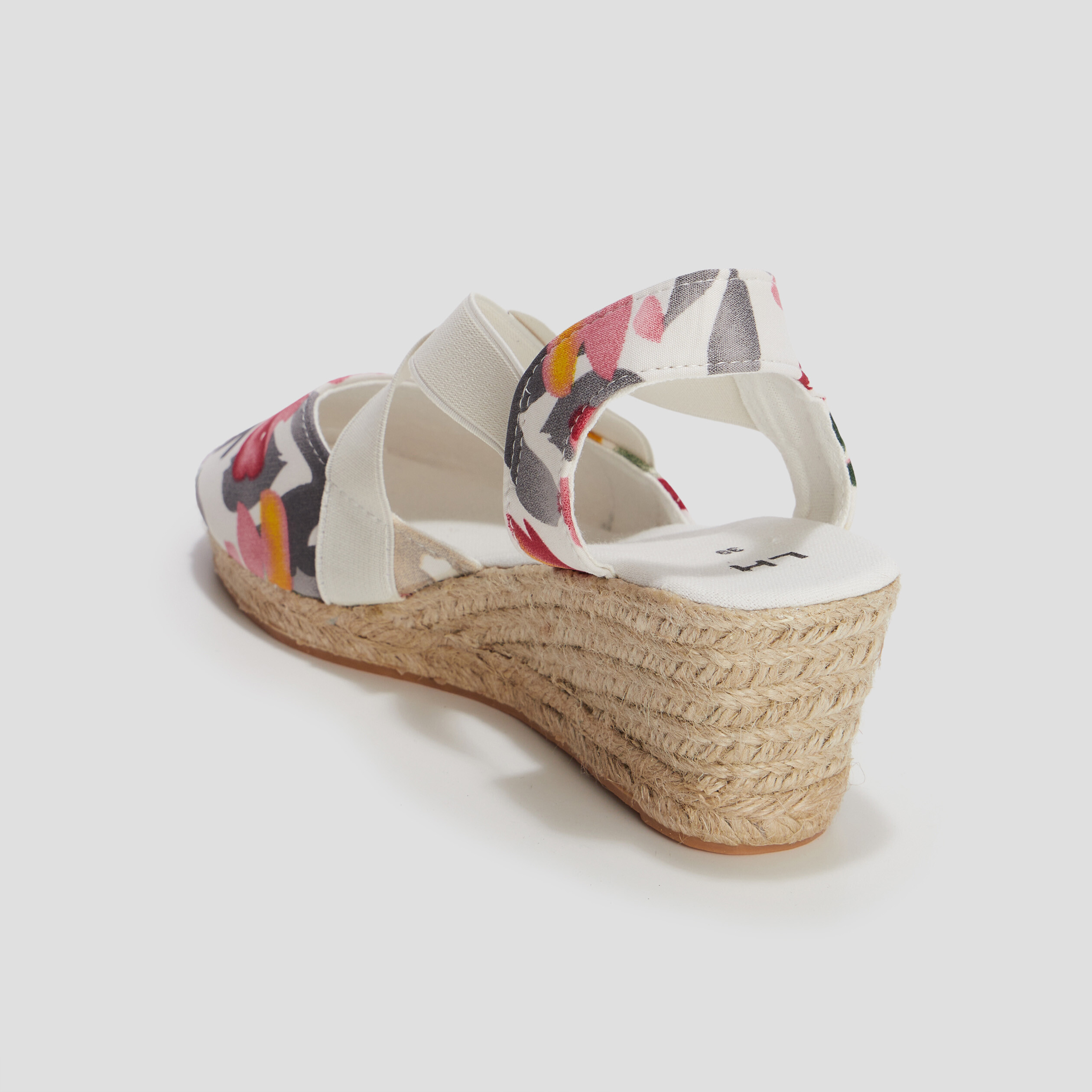 Sandales espadrilles compensées multicolore femme | La Halle