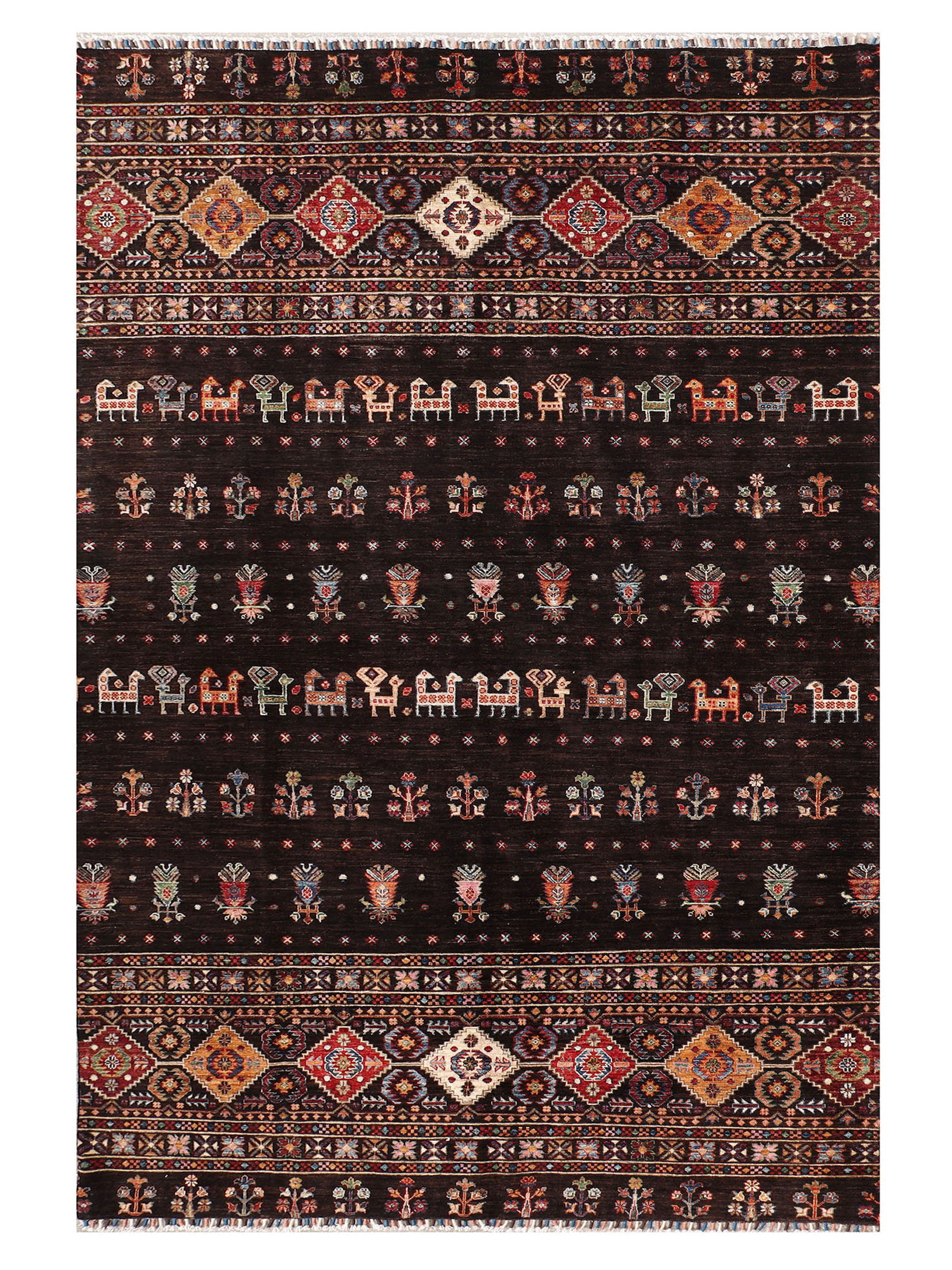 Chobi Schal ca. 205 x 306 cm, Unikat / Einzelstück