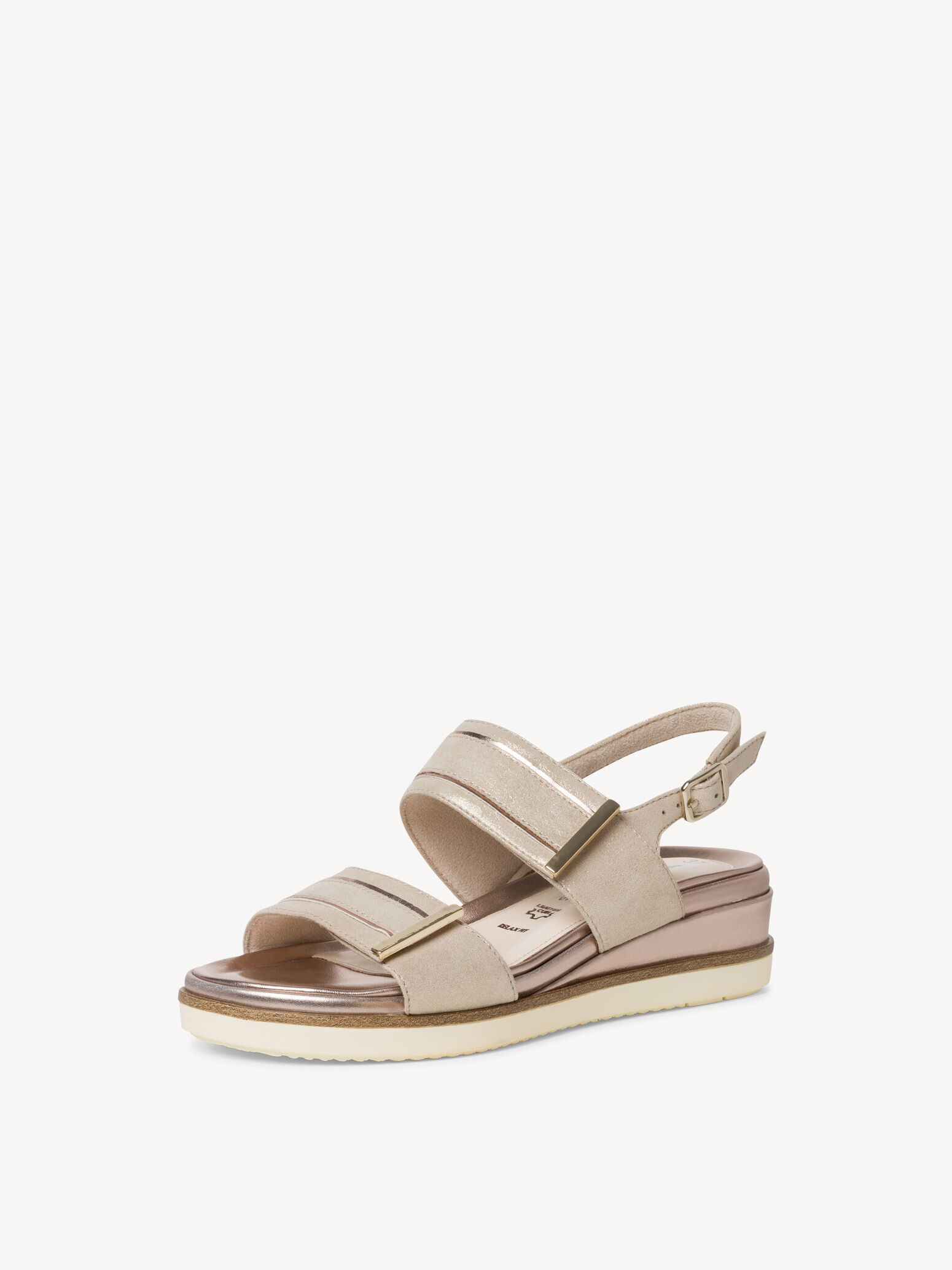 Sandale à talon - beige
