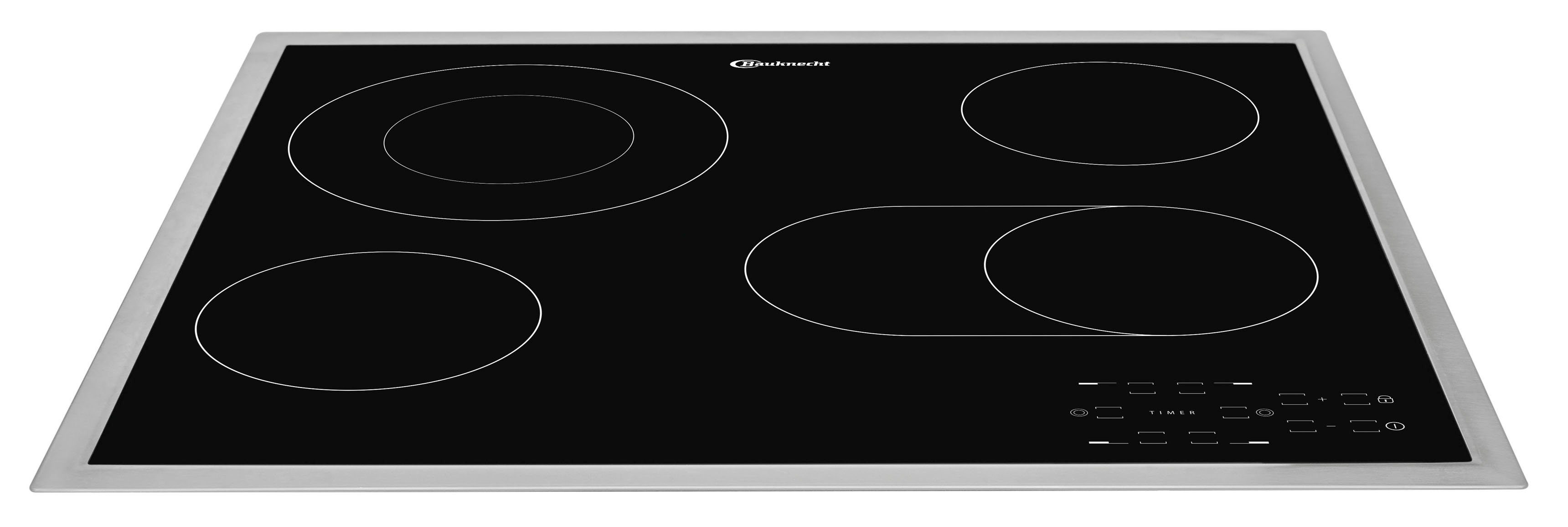 BAUKNECHT Backofen-Set BAKO4 HR6 BLACK, mit 2-fach-Teleskopauszug, Hydrolyse
