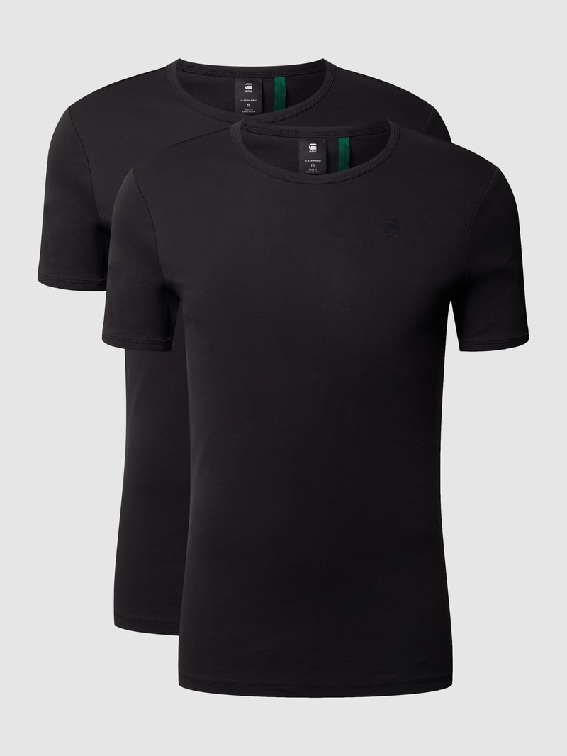 Slim Fit T-Shirt aus Organic Cotton in schwarz
