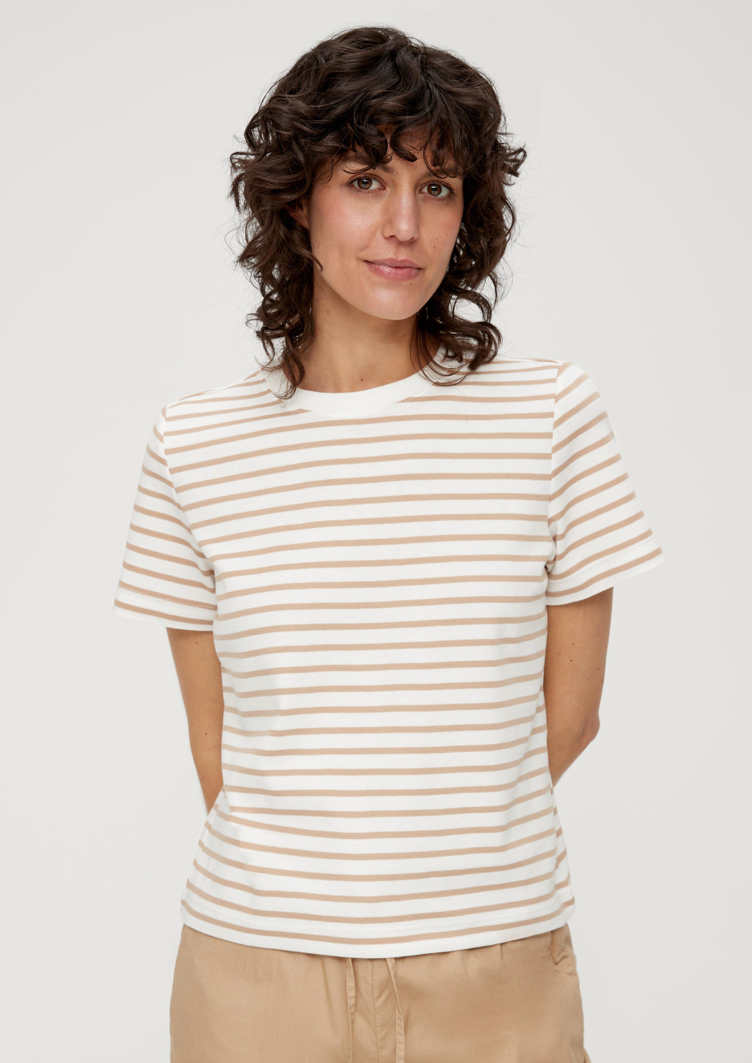 Leicht verkürztes Baumwollshirt  2132906-84H1