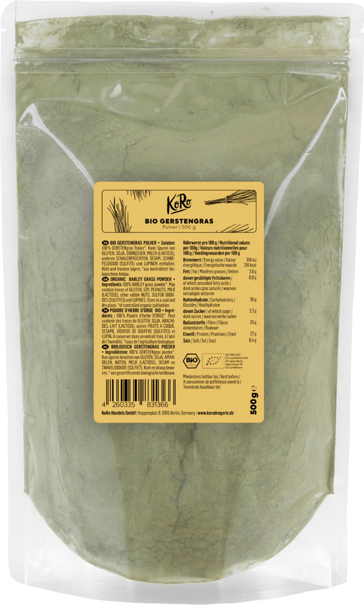Superfood Pulver, Gerstengras, 500 g
