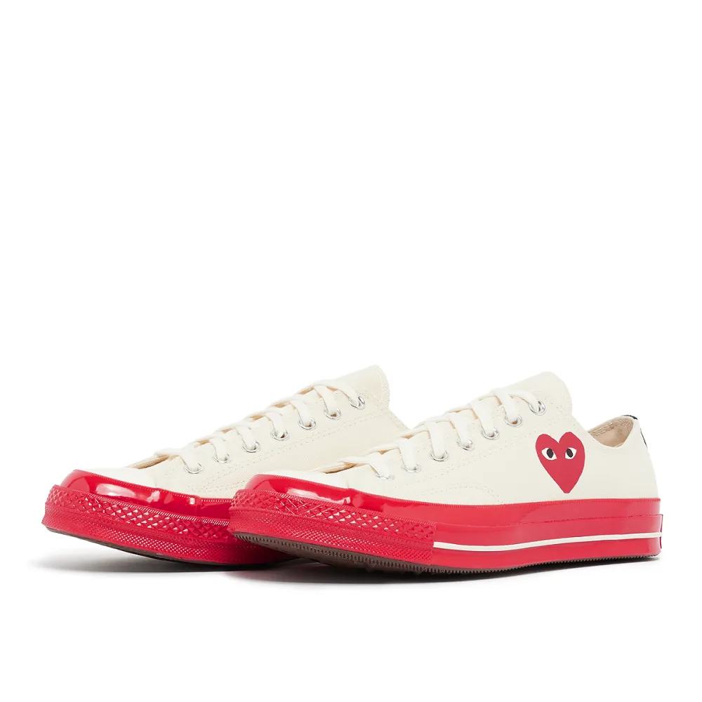 Comme des Garcons Play Sole Chuck 70 Low P1K123-2 / weiss