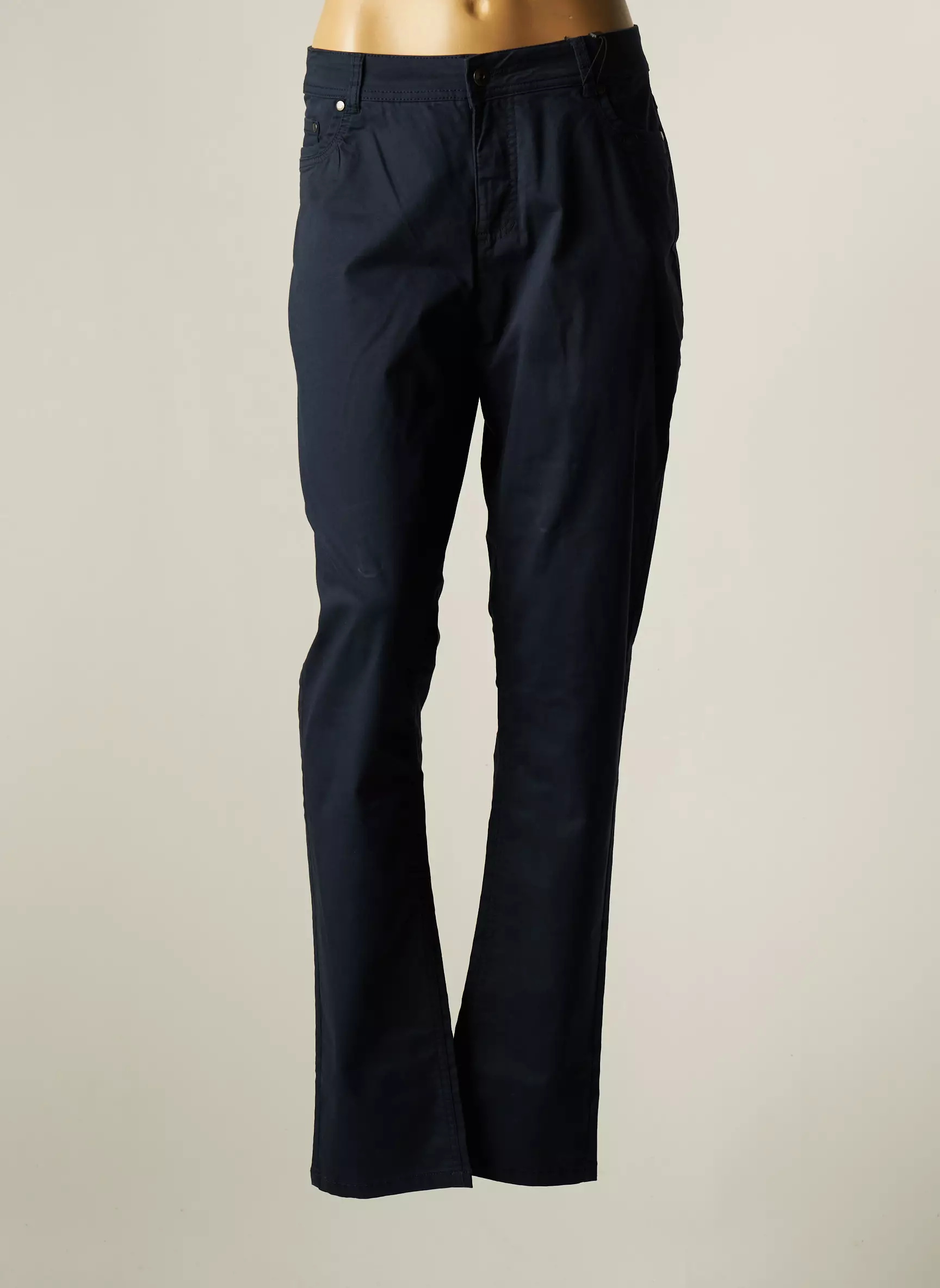 Jensen Pantalons Slim Femme couleur bleu