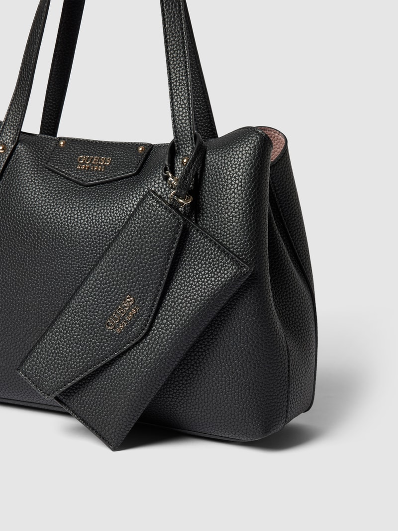 Shopper inklusive abnehmbarer Kuvert-Clutch Modell 'BRENTON' in schwarz