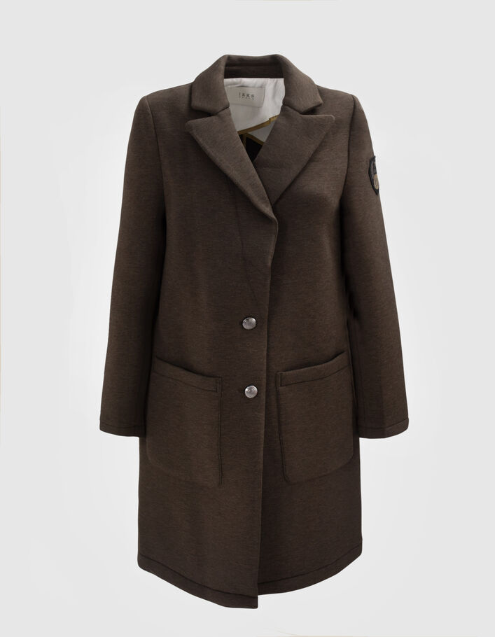 Manteau lichen maille néoprène badge army Femme