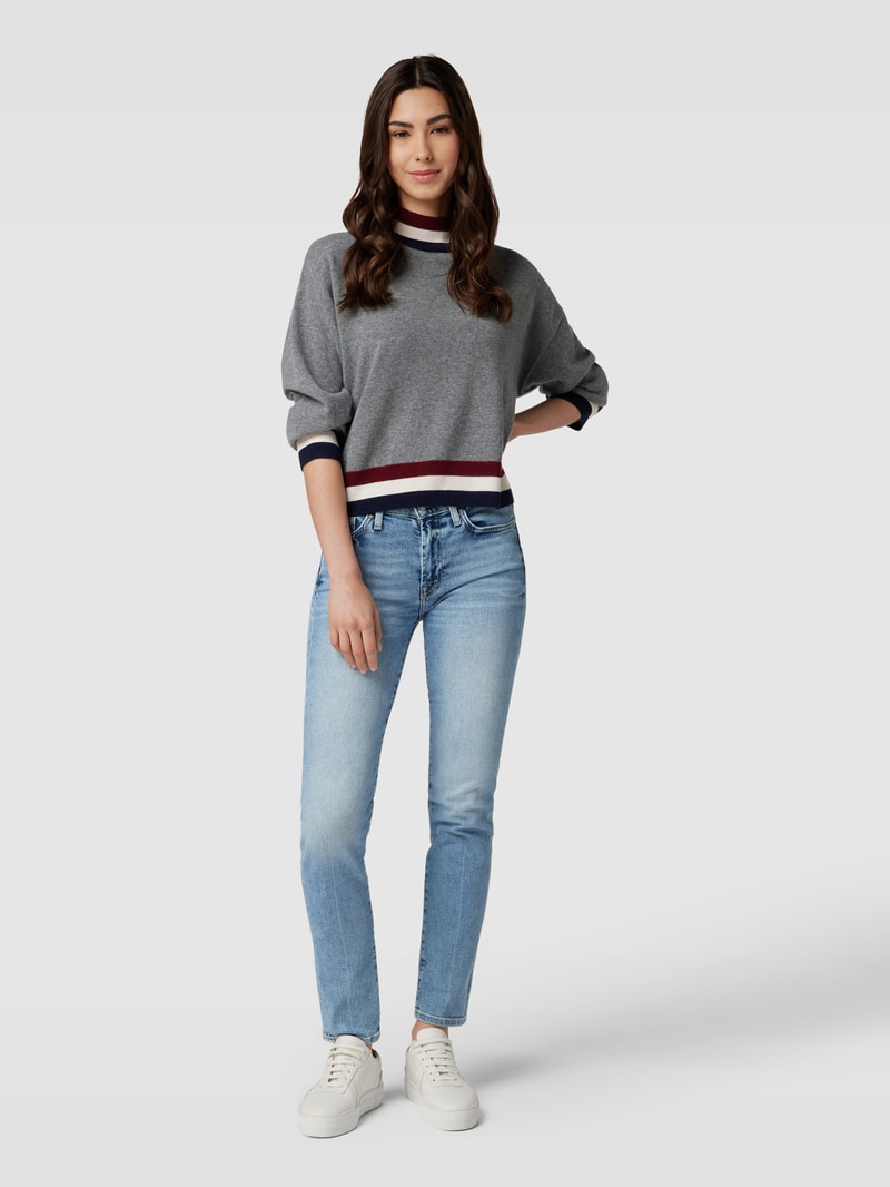Jeans mit 5-Pocket-Design Modell 'Roxanne' in bleu