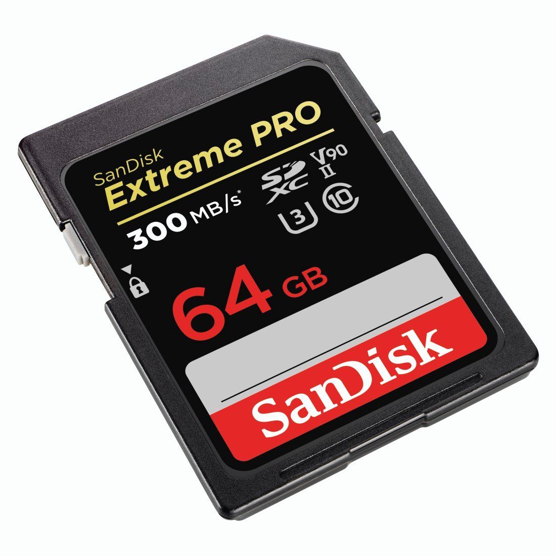 Sandisk Extreme Pro Speicherkarte (64 GB, UHS-I Class 10, 300 MB/s Lesegeschwindigkeit)