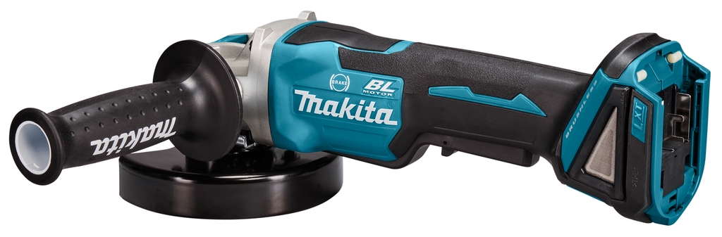 Polizor unghiular Makita DGA520ZX1 X-Lock 125 mm cu întrerupător de siguranță 18 V fără baterii și încărcător în cutie