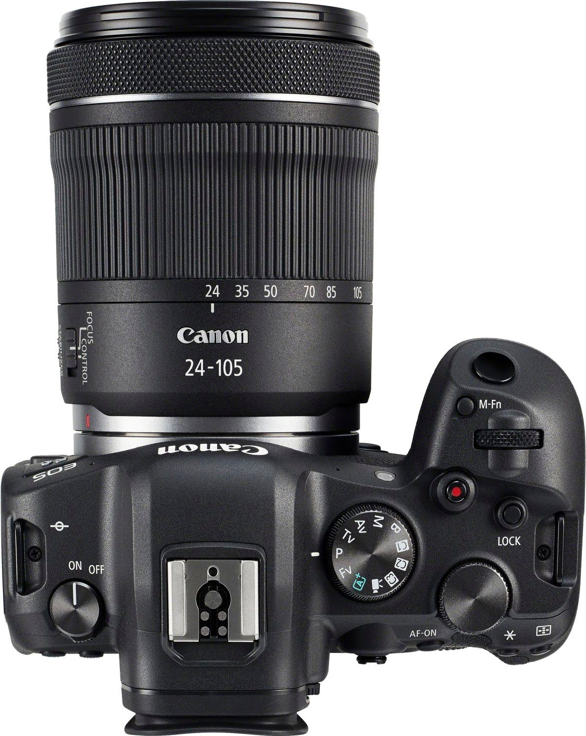 Canon EOS R6 Gehäuse + RF 24-105mm F4-7.1 IS STM Systemkamera (RF 24-105mm F4-7.1 IS STM, 20,1 MP, Bluetooth, WLAN (WiFi)