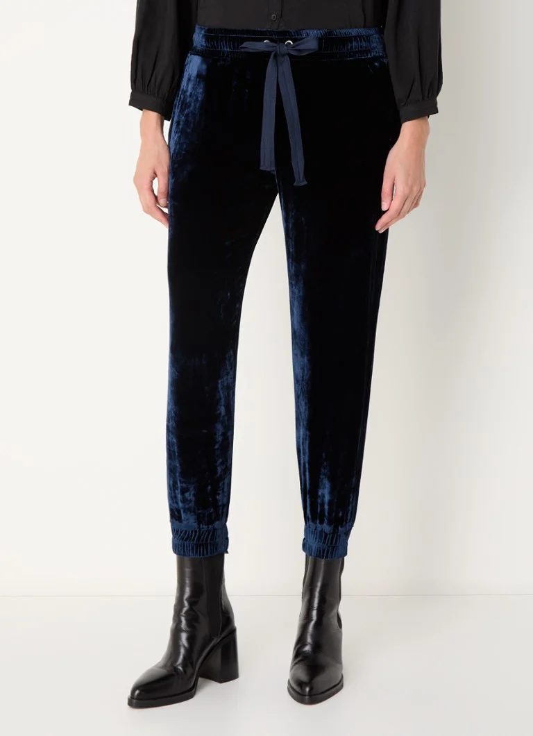 Pantaloni de trening Bella Dahl din amestec de catifea și mătase
