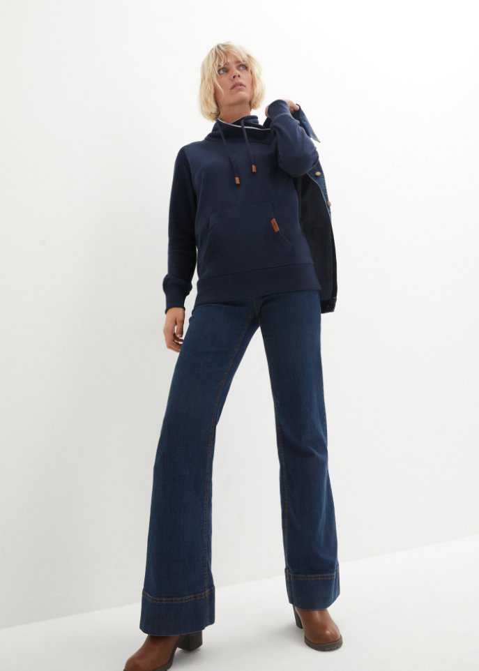 Sweatshirt, Schalkragen mit Kuschelfleece