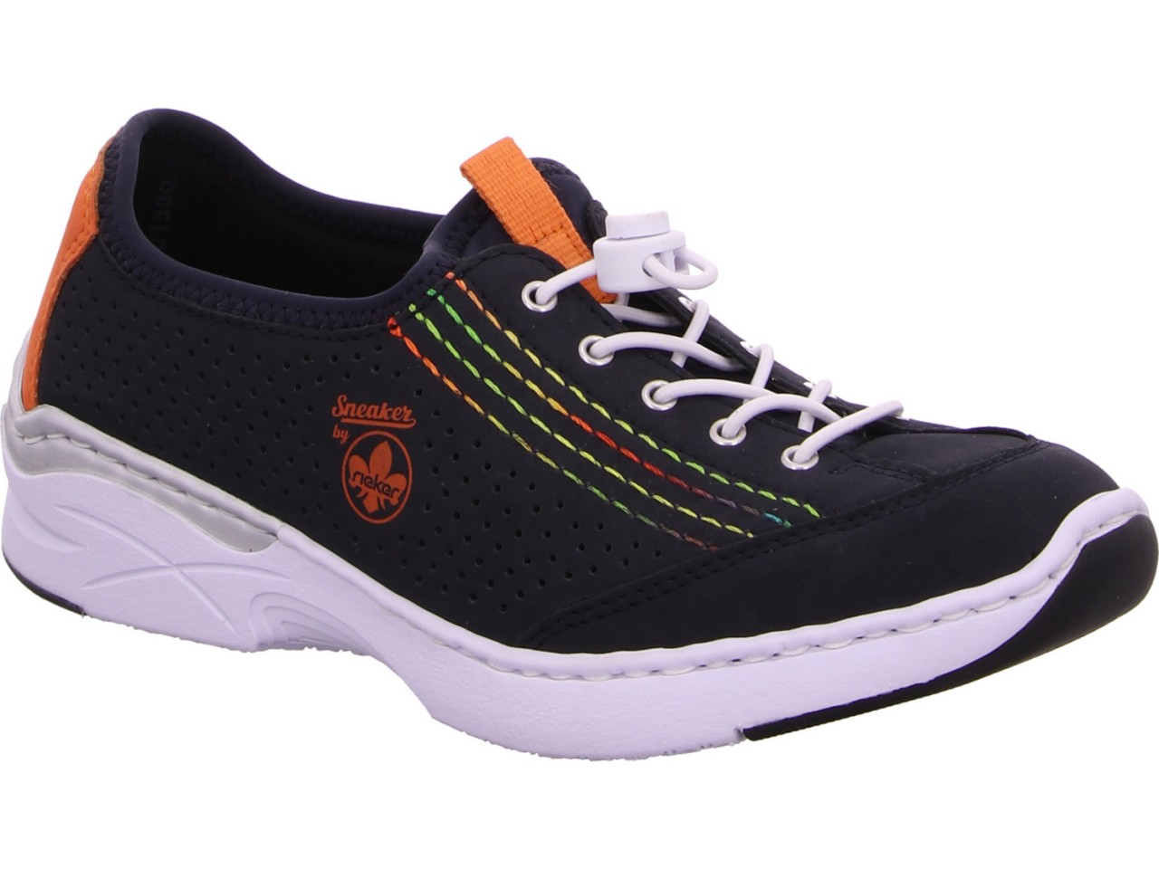 RIEKER Sportliche Slipper blau