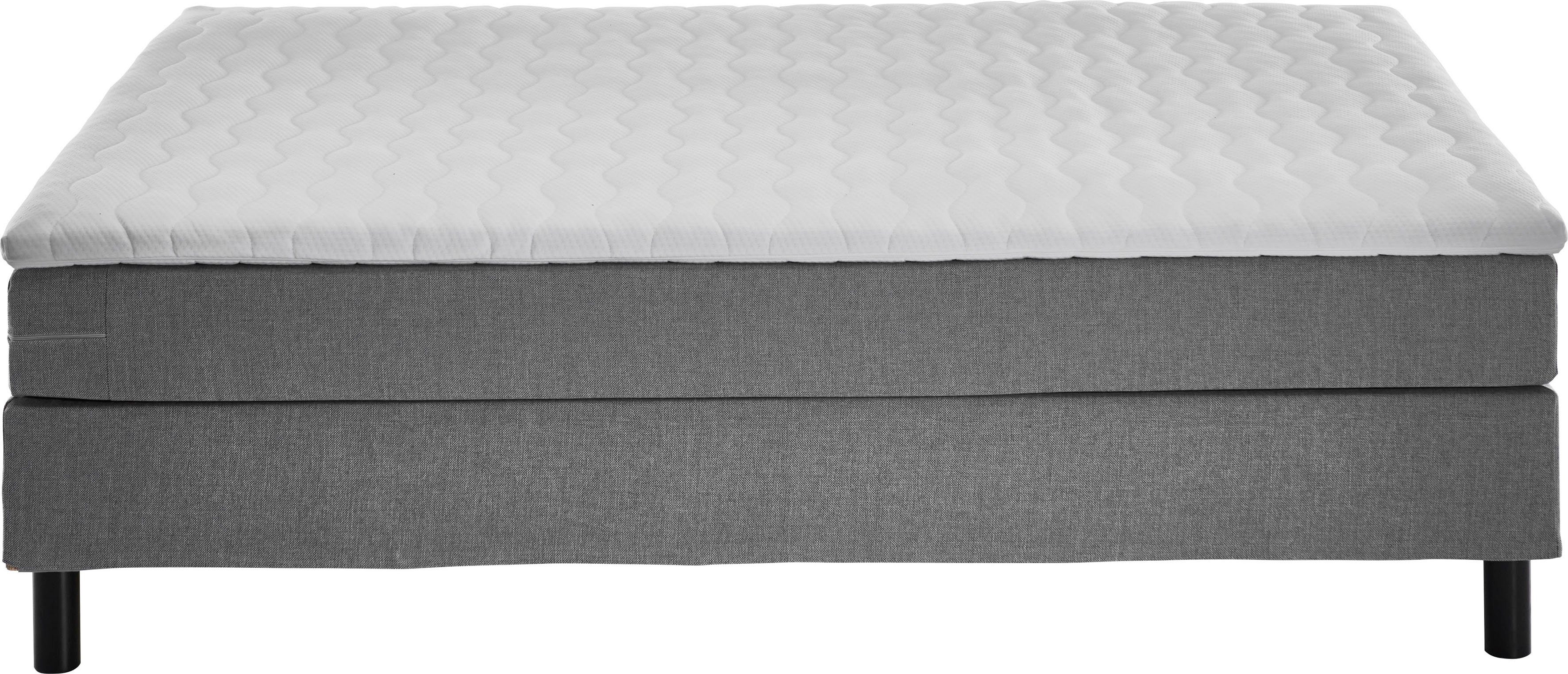 ATLANTIC home collection Boxbett Happy, ohne Kopfteil, mit Topper, wahlweise mit oder ohne Bettwaren