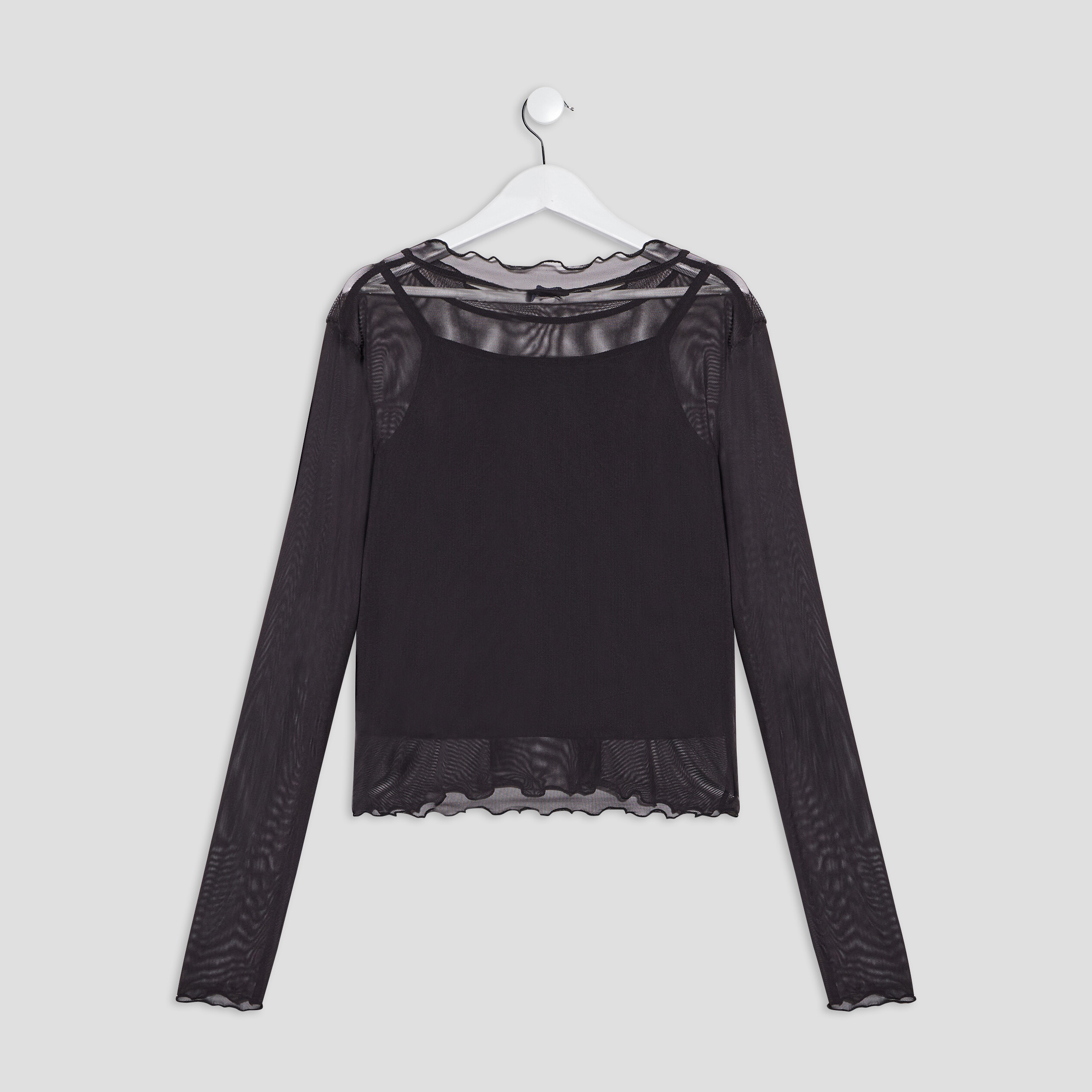 T-shirt manches longues noir femme | La Halle
