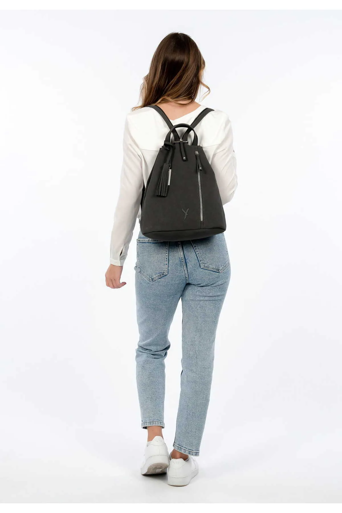 SURI FREY  Rucksack - Grau - Unifarben