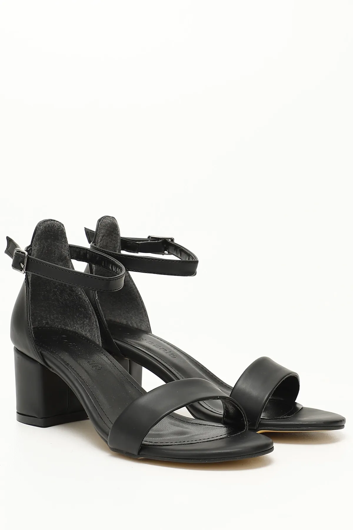 GÖNDERİ(R)  Schwarze Damen-Riemchensandalen mit dicken Absätzen 37101