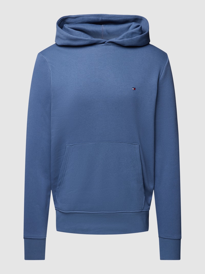 Hoodie mit Logo-Stitching Modell 'FLAG' in jeans