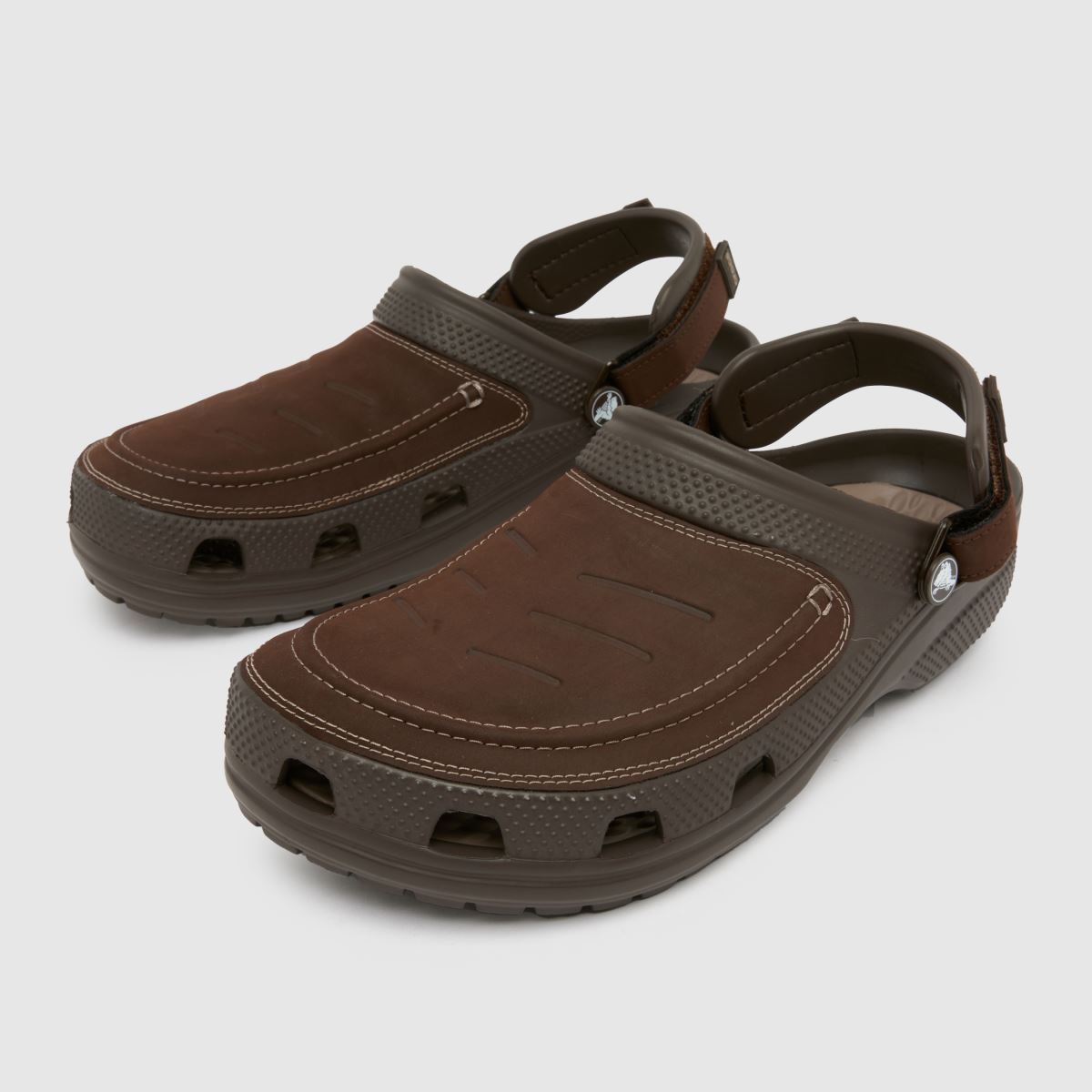 Crocs sandali Yukon Vista v rjavi barvi