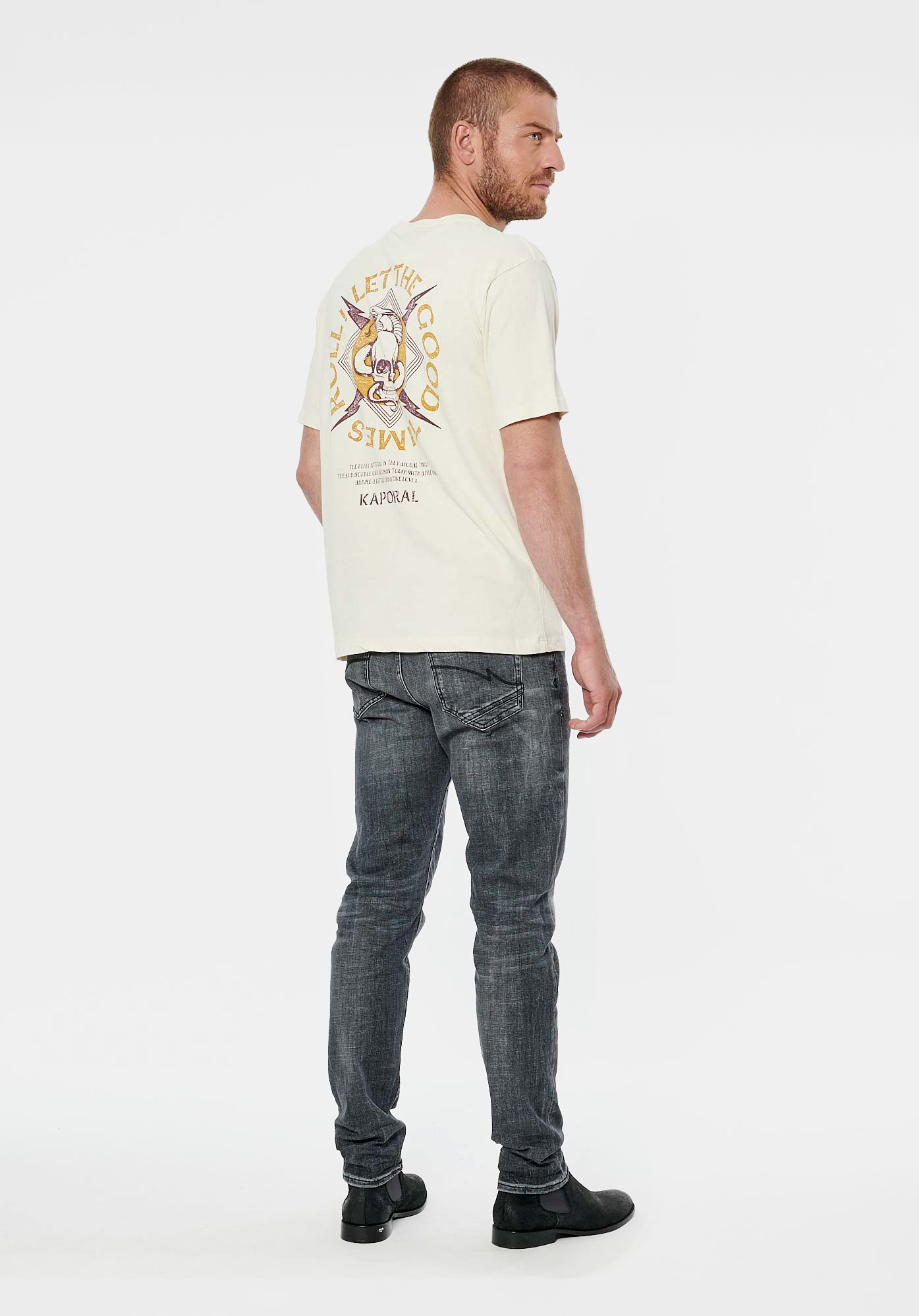 RALPH  T-shirt beige homme 100% coton