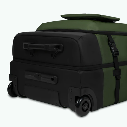 Soft-sided 2-wheel suitcase, large Coromandel leather, khaki