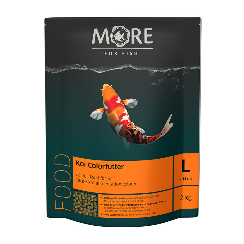 MORE Hauptfutter MORE FOR FISH Koi Farbfutter 6mm 2 kg
