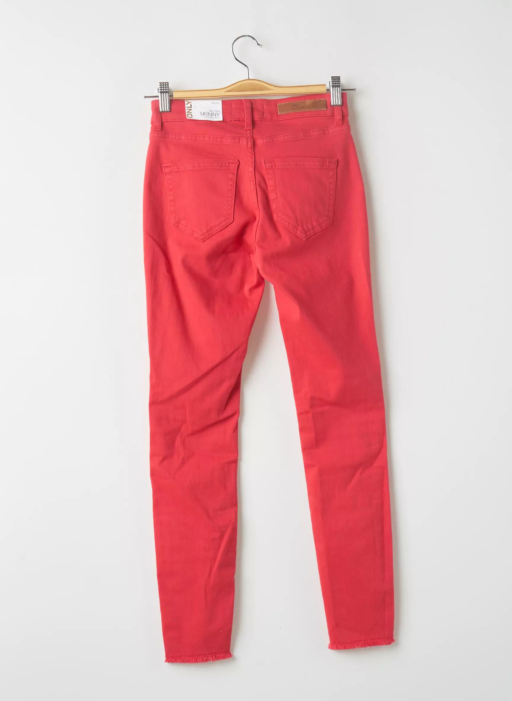 Only Pantalons Slim Femme couleur rose