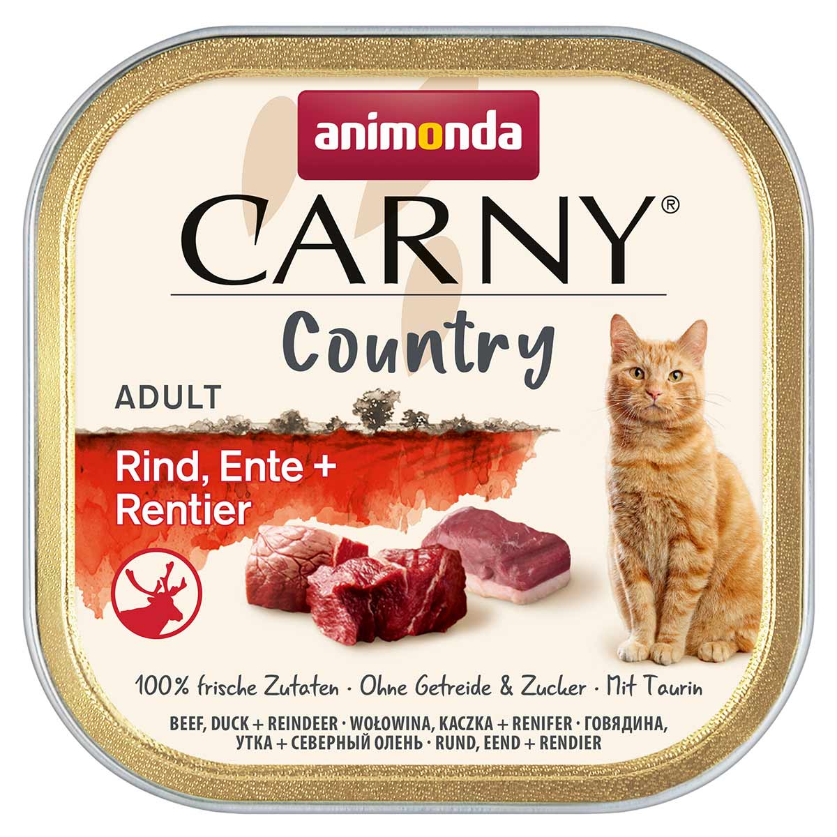 animonda Carny Adult Country Rind, Ente + Rentier bei ZooRoyal