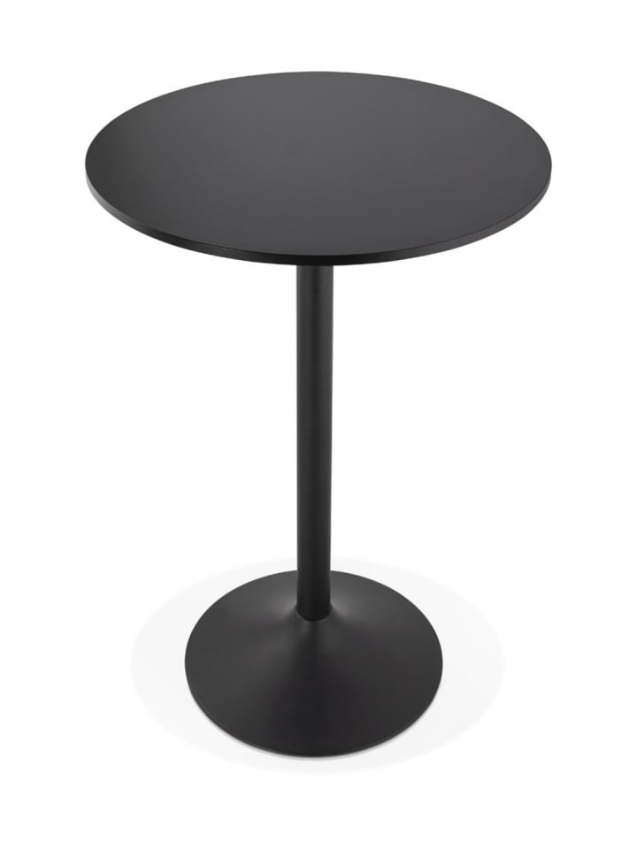 KADIMA DESIGN Stehtisch Holzplatte Metall | Modernes Design in Schwarz günstig kaufen onesize
