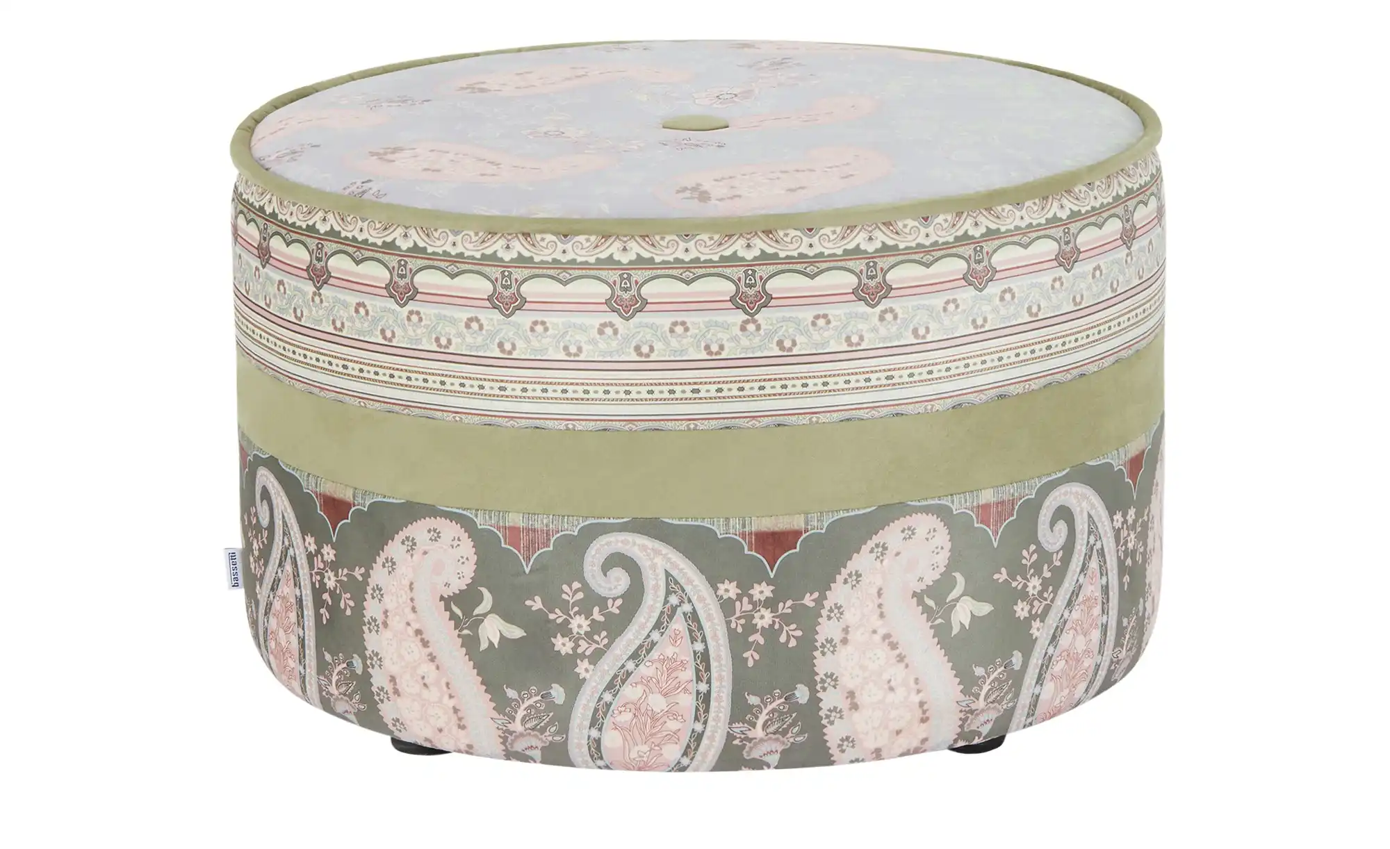 bassetti by SCHRÖNO Pouf aus Velours Tino