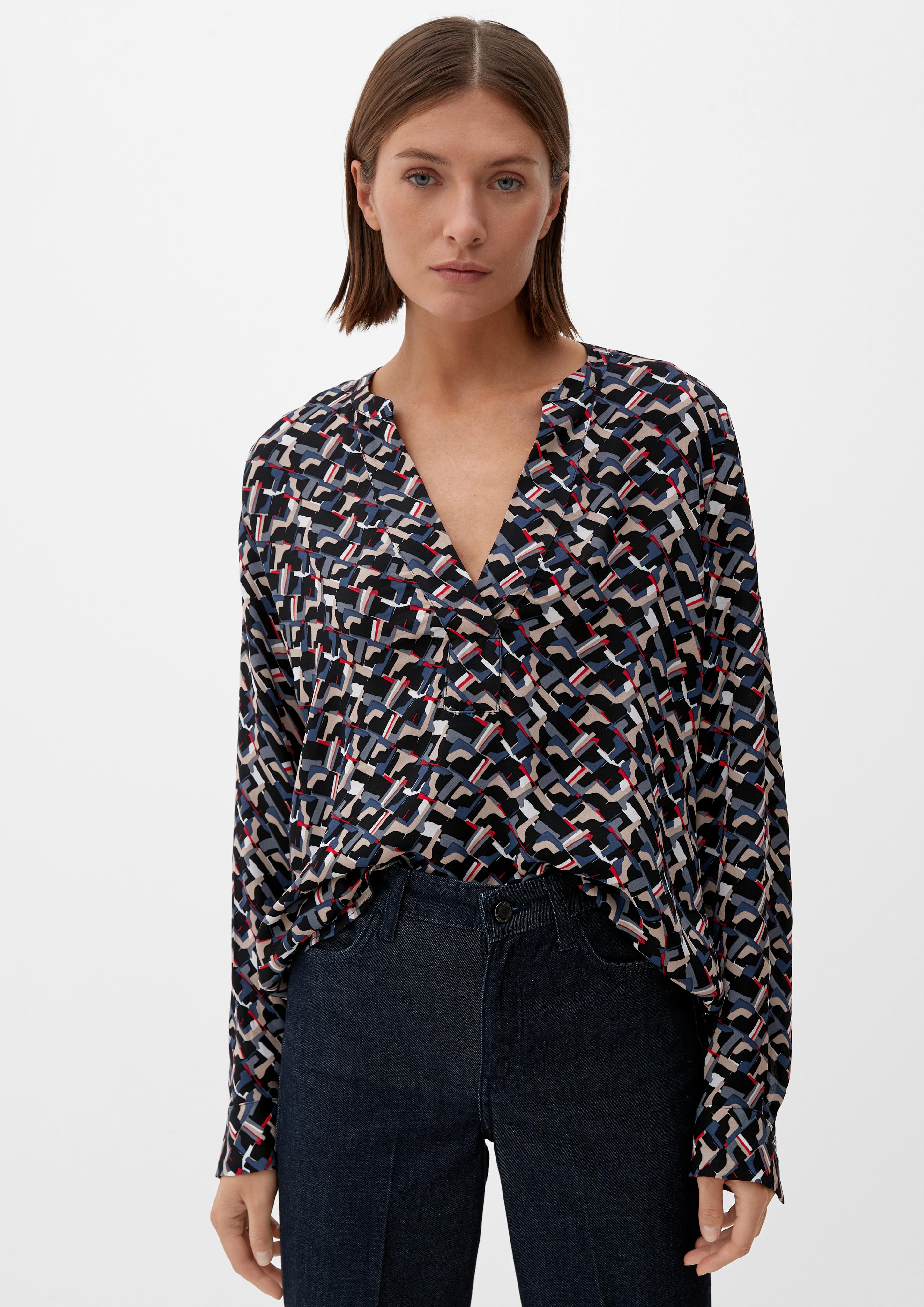 Bluse aus Viskosecrêpe  2121616-99A1
