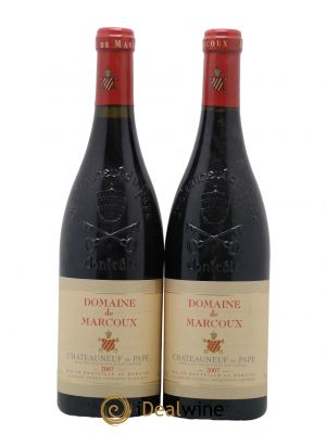 Châteauneuf-du-Pape Marcoux (Domaine de)  2007 - Lot de 2 Bouteilles