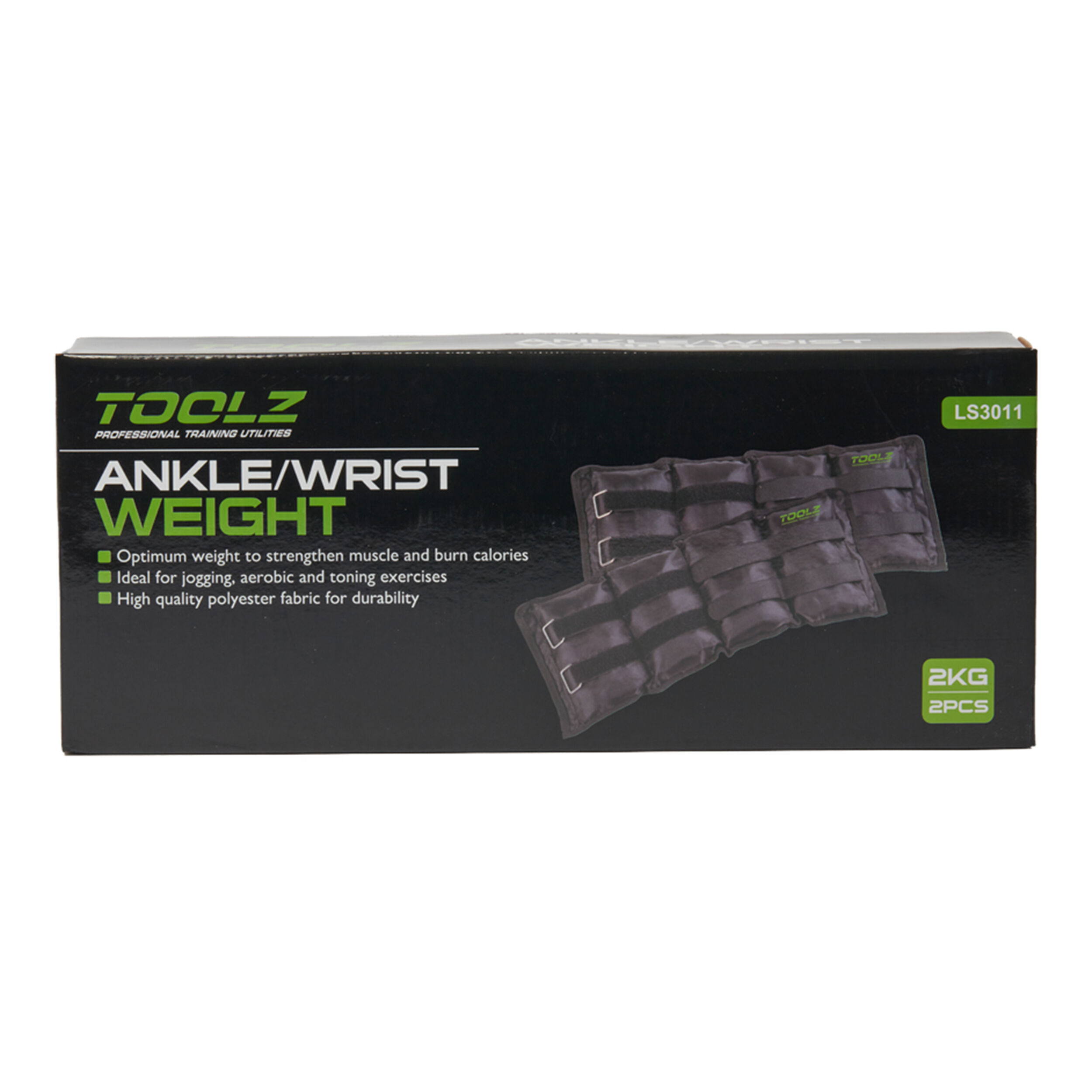 Wrist/Ankle Weight 2kg - 2pcs Gewichtsmanschetten - Schwarz