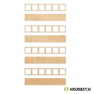 Infantry 6x1 Square Base Converter Trays (4)