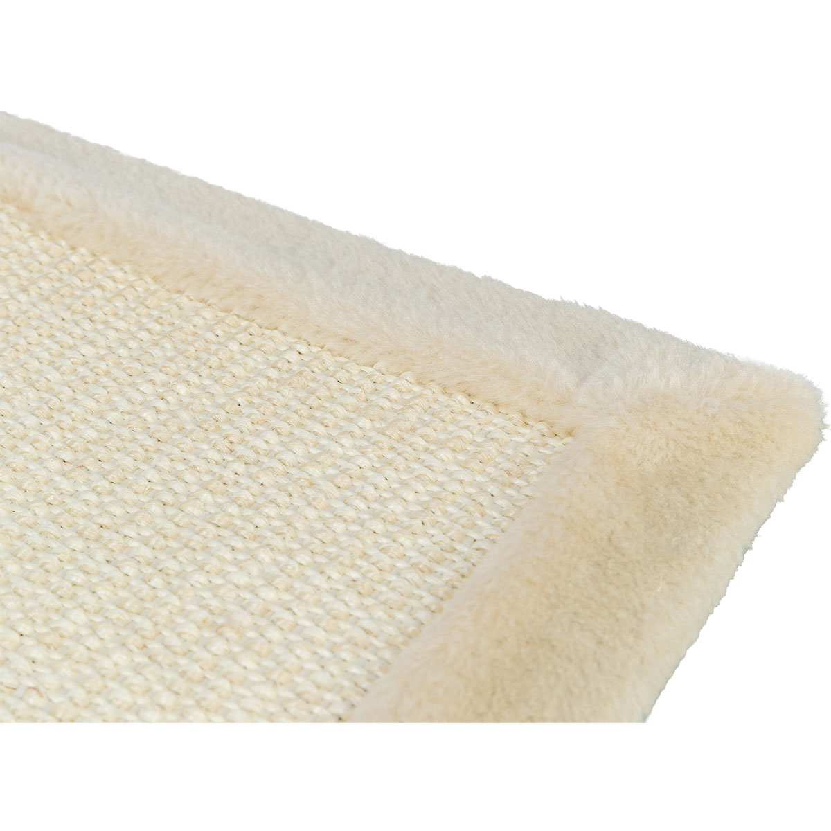 Trixie Kratzmatte mit Plüschrand natur braun 55 x 35 x 6 cm