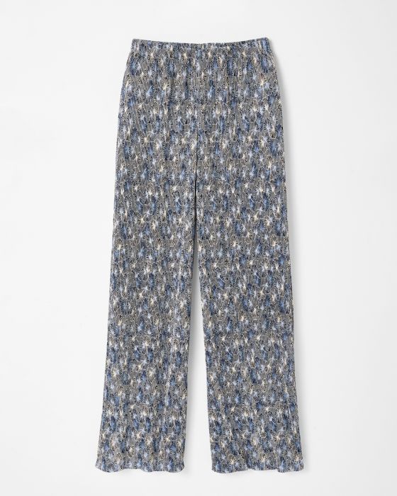 Pantalon 7/8ème maille plissée