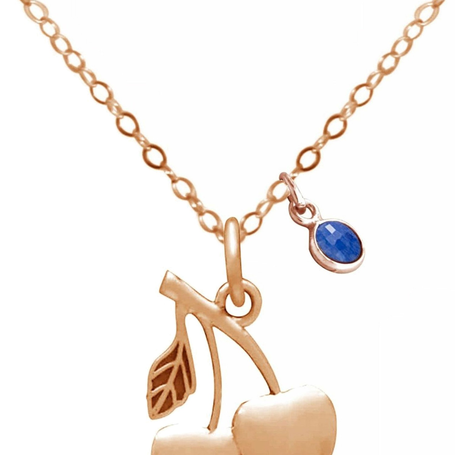 Kette mit Anhänger 'Kirschen SAPHIR'