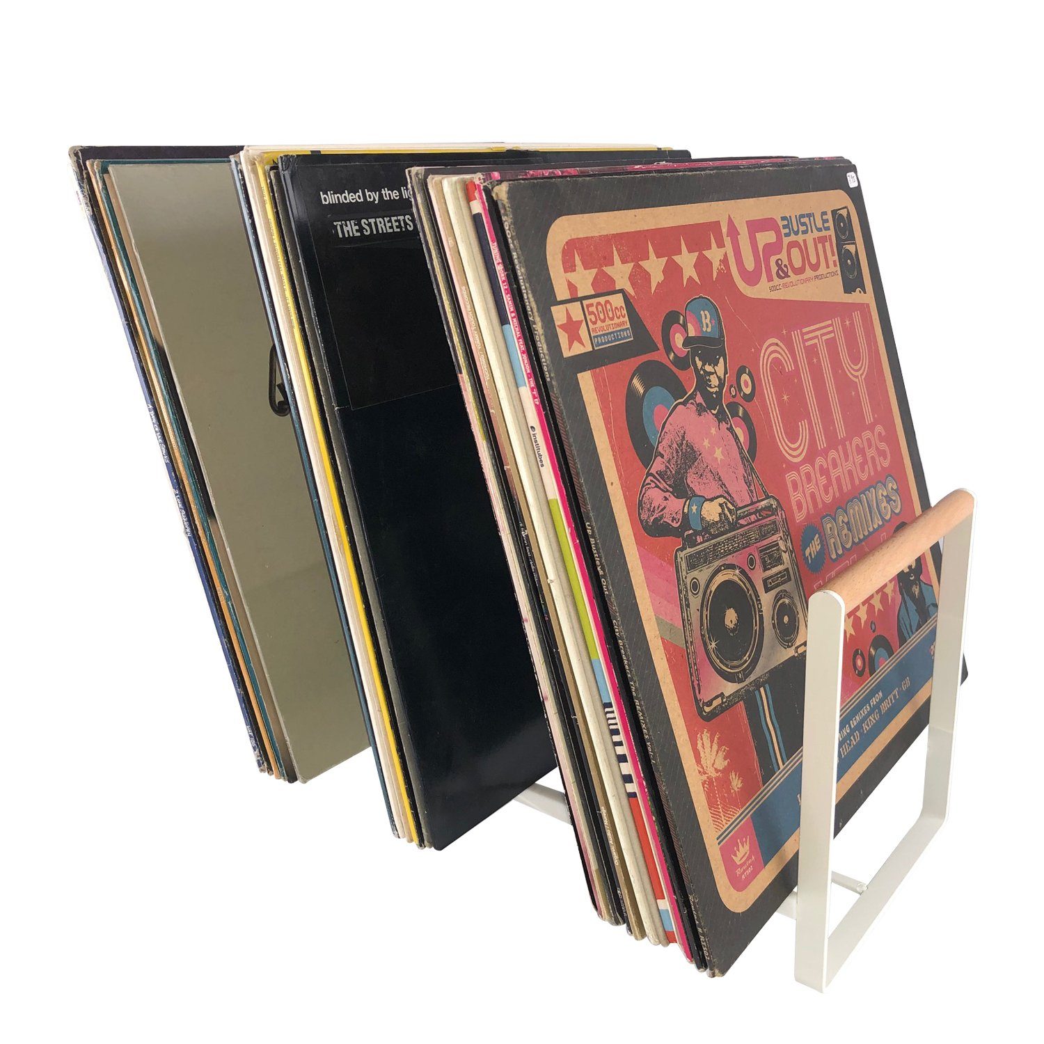 7even Schallplatten Ständer / Luxus Vinyl Halter für LPs, Maxis 12
